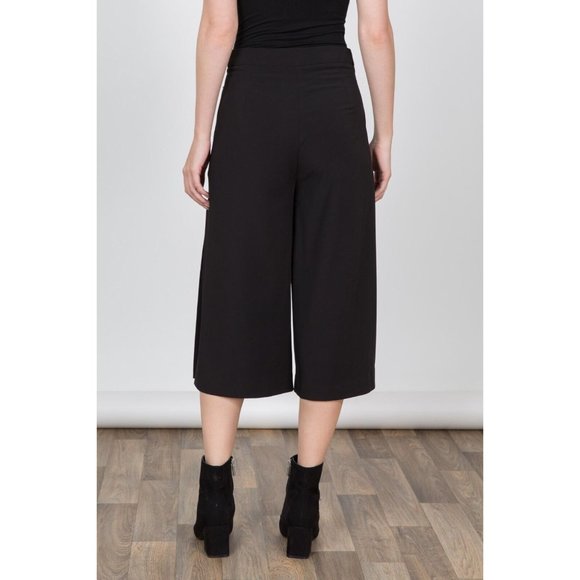 Women's Wide Leg Pants with Side Slit - Comfortable and Stylish - Picture 3 of 9